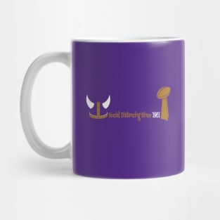 Minnesota Vikings Fans - Social Distancing Since 1961 Mug